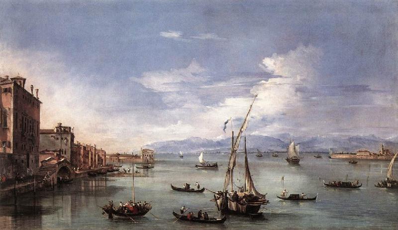 GUARDI, Francesco The Lagoon from the Fondamenta Nuove serg